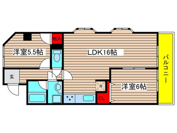 マンション鬼頭の物件間取画像